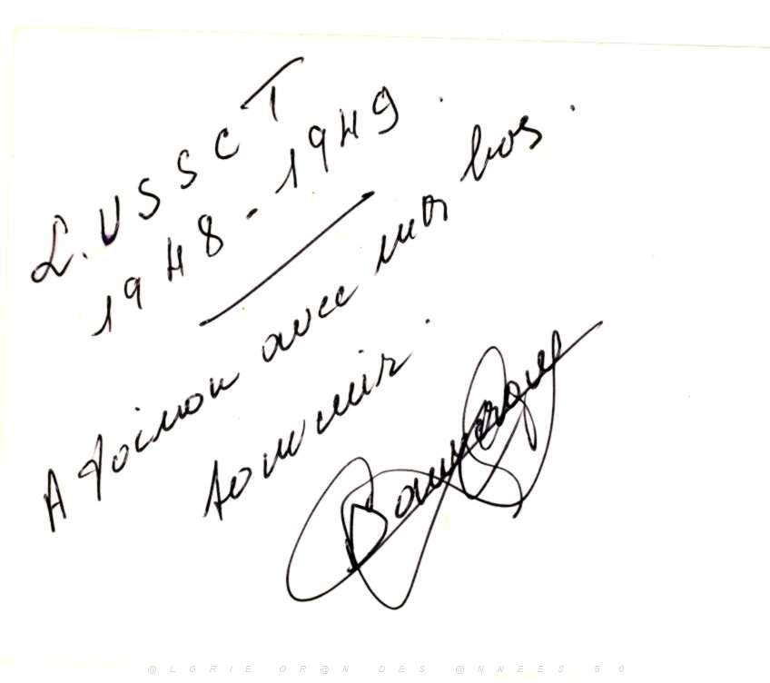 FOOT USSCT AIN TEMOUCHENT SAISON 1948 49. DEDICACE JPG.JPG